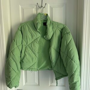 Green Quilted Women's Jacket